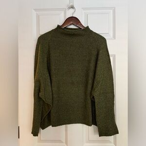 ABLE Harriet Slouchy Sweater in Moss Green - Large